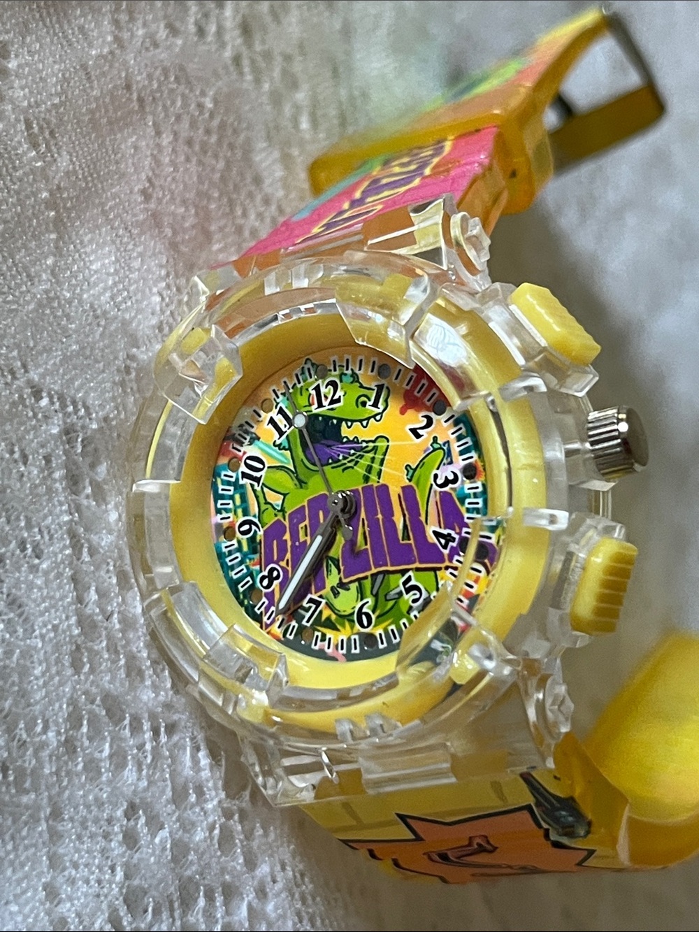 VTG Repzilla Colorful Yellow Kids' Analog Watch with Cartoon Dial